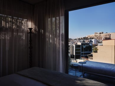 Acropolis View Penthouse Suite Outdoor Jetted Tub