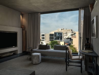 Acropolis View Supreme Suite Outdoor Jetted Tub