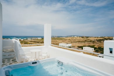 Family Room with Jetted Tub and Sea View