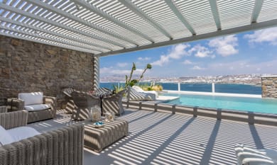 2 Bedroom Exclusive Suite with Private Pool & Sea View | Ornos