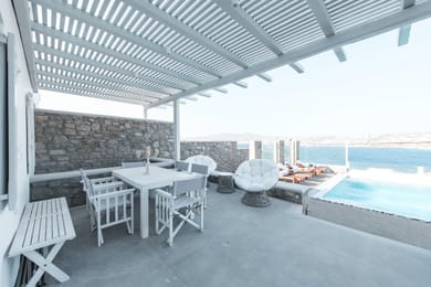 6 Bedroom Villa with Sharing Pool & Private Jacuzzi & Sea View | Ornos