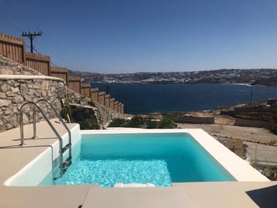 1 Bedroom Deluxe Suite with Private Pool & Sea View | Ornos