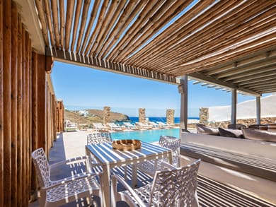 Aphrodite Beach Front Residence with Private Pool & Sea View – 3BDR – Merchia beach