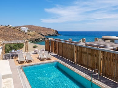 Apollo Beach Front Suite with Private Pool & Sea View -2BDR – Merchia beach