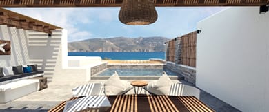 Suite with Private Pool and Sea View
