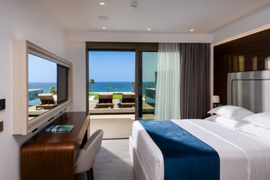 Aegean Princess Villa SeaView 3 Bedrooms on 3 Floors with Private Pool Wellness room Soulsteam & Gym