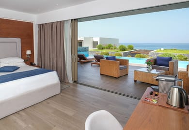 Dream Princess Villa 2 bedrooms in 2 floors Sea View with private pool outdoor whirlpool & SoulSauna