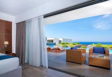 Dream Princess Villa 2 bedrooms in 2 floors Sea View with private pool outdoor whirlpool & SoulSauna