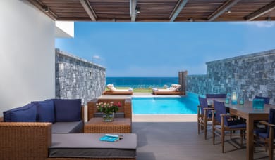Presidential Villa 3 Bedrooms on Two Floors Sea View with Private Pool SweetSauna and Gym