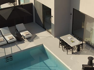 Deluxe Maisonette with Private Pool & Side Sea View