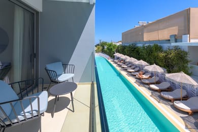 Double Room with Pool View Shared Pool and Balcony