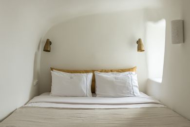 Volcano Junior Suite with Outdoor Jacuzzi | Sea-Caldera & Sunset Views