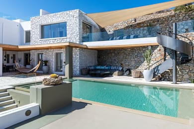 6 bedroom |Villa Eolia| Psarou beach