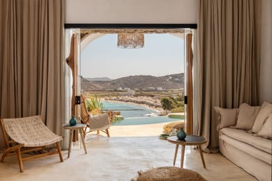 Master Suite with Private Heated Pool and Sea View