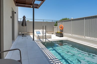 Deluxe Room Heated Private Pool Garden View