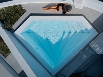The Diamond Suite with Diamond Infinity Heated Pool - Caldera Sea View