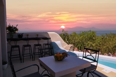 Exclusive 2 Bedrooms and 1 Split Level Bedroom Villa with Outdoor Jetted Pool and Sea & Sunset View