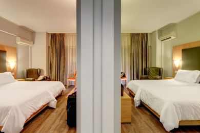 Family Room with Connecting Doors