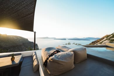 Signature suite with infinity pool and hot tub
