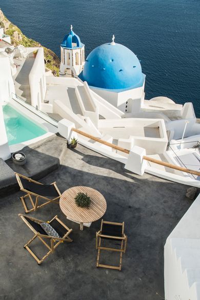 (Oia View) Superior Cave Suite with Semicovered Plunge Pool & Caldera View