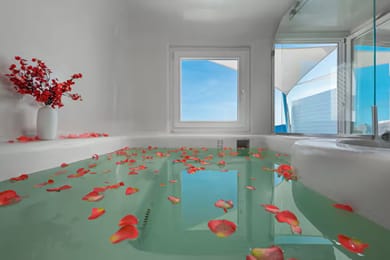 SophOia Suite with Indoor Plunge Pool & Caldera View