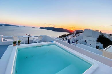 SophOia Junior Suite with Outdoor Plunge Pool & Caldera View