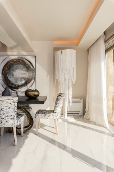 11 BD | Ornos | Villa Aegean View | Private Infinity Pool | Beachfront | Gym | Private Dock