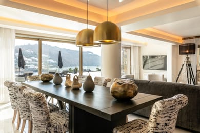 11 BD | Ornos | Villa Aegean View | Private Infinity Pool | Beachfront | Gym | Private Dock