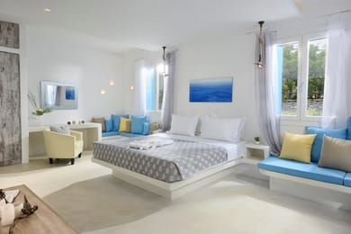 2 BD | Mykonos Town | Elegant Villa |  Private Pool | Indoor Jacuzzi