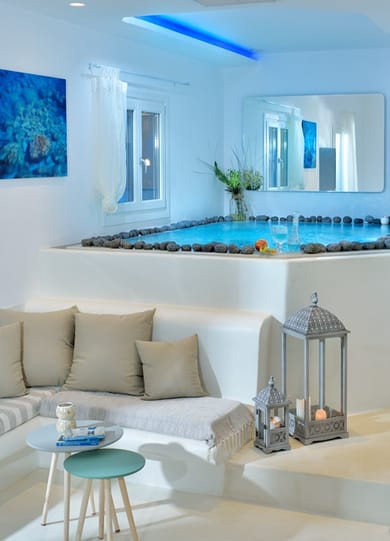 2 BD | Mykonos Town | Elegant Villa |  Private Pool | Indoor Jacuzzi