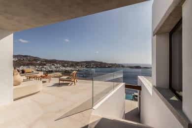 5BD | Psarou | Villa Heavens | 2 Pools | Jacuzzi