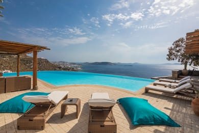 10 BD | Tourlos | Villa Vista | Private Pool | Tennis Court