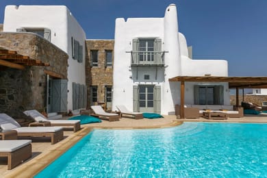 10 BD | Tourlos | Villa Vista | Private Pool | Tennis Court