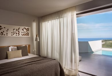Private Pool Suite with Side Sea View