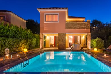Premium Three-Bedroom Villa with Heated Private Pool & Sea View
