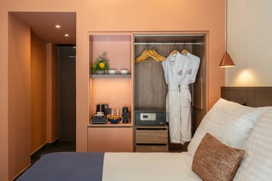 Family Room with bunk beds and sliding door Inland View