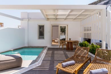 Suite with heated Plunge Pool