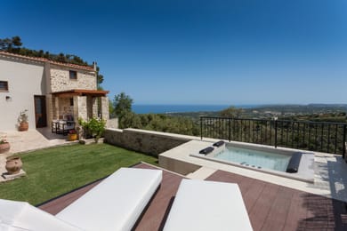 3 Bedroom | Ali Vafi's Villa with Jacuzzi & Plunge Pool | Maroulas | Rethymno