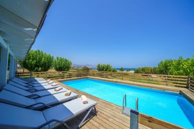 3 Bedroom | Alkioni Beachfront Villa | Dramia | Chania