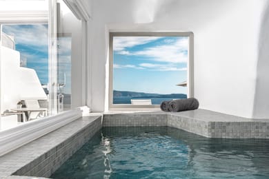 Cave Suite with Hot Tub Caldera & Sea View