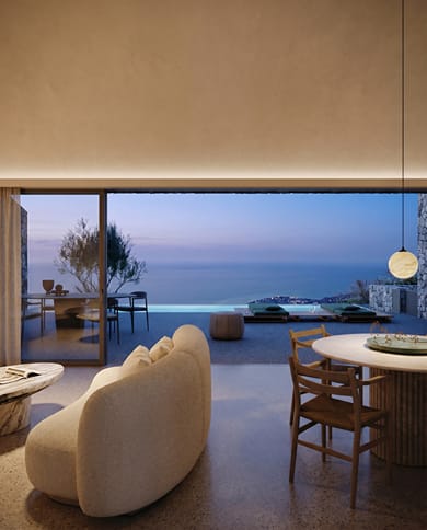 One-Bedroom Private Villa with Infinity Pool Hot Tub and Sea View