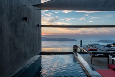 Royal Suite with Indoor or Outdoor Plunge Pool and Caldera View
