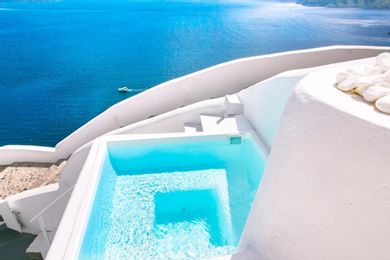 Full Moon Villa with Outdoor Plunge Pool with Sea & Caldera View