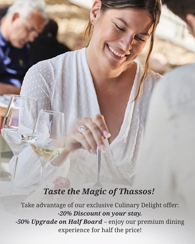 ✔️Culinary Delight |-20% Stay Discount || -30% Half Board Upgrade