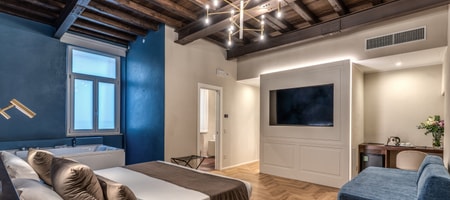 Quadruple Room with Whirlpool Bathtub – Fourth Floor in the Annex