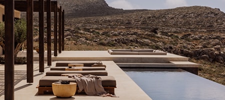 Gundari Resort | Folegandros | Cliff Front Three-Bedroom Villa with Outdoor Private Pool and Sea View
