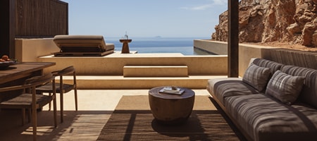 Gundari Resort | Folegandros | Deluxe Cave Suite with Outdoor Private Pool and Sea View