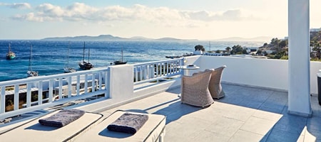 DeLight Boutique Hotel | Mykonos | Signature Suite Sea View with Outdoor Jacuzzi