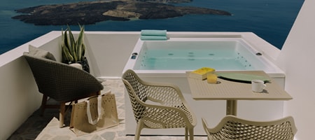Double Room with Caldera View & Outdoor Hot Tub