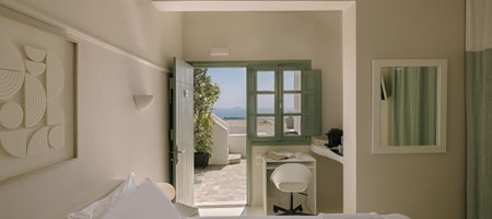 Double Room with Partial Caldera View